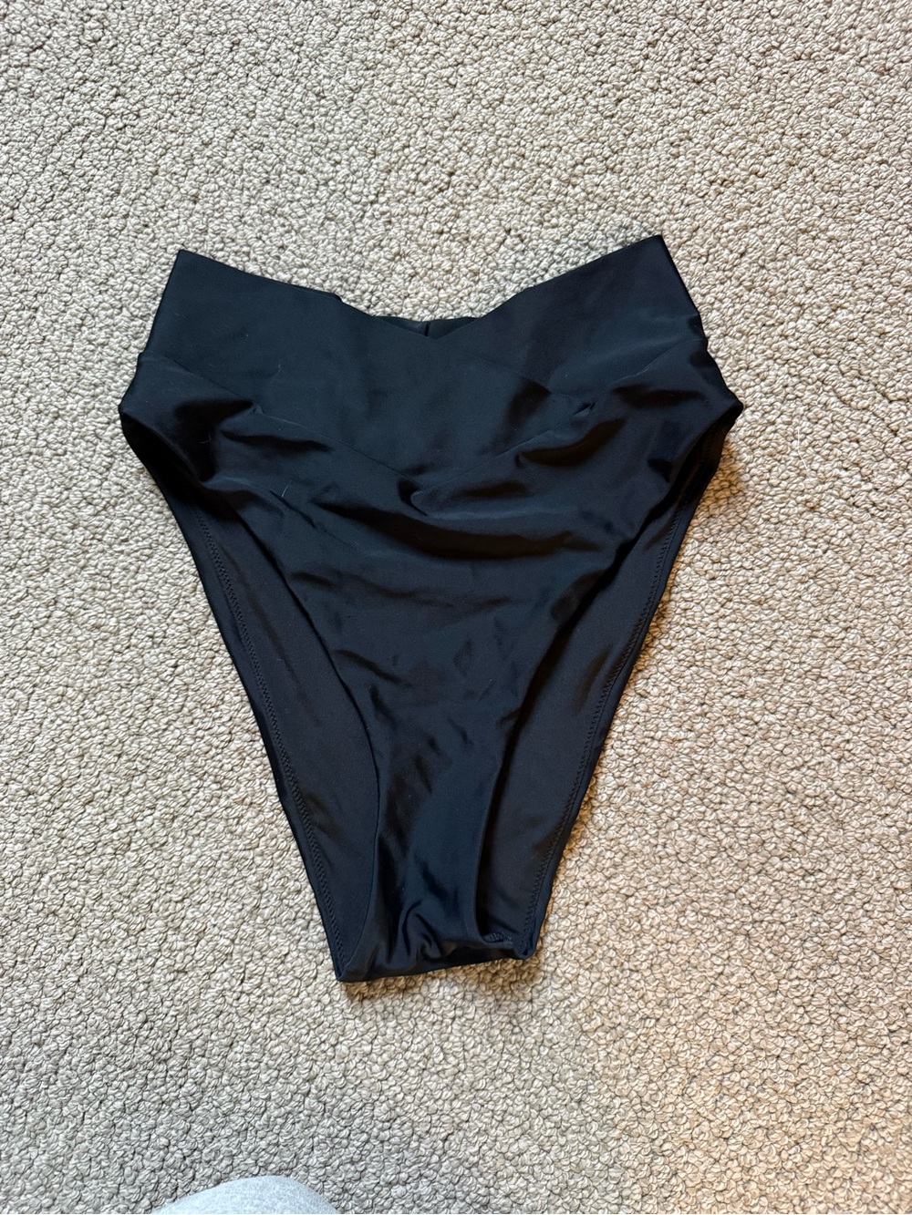 aerie Black High-Waist Bikini Bottoms